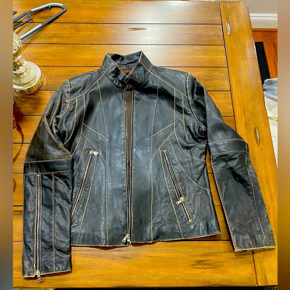 Dark brown Leather jacket